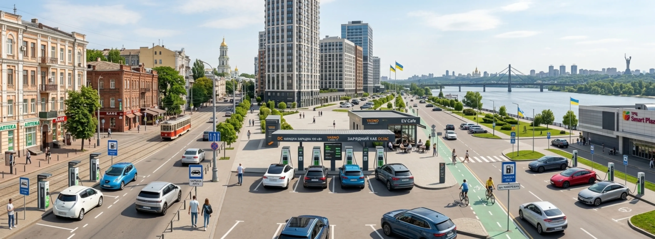 Где зарядить электромобиль в Киеве?